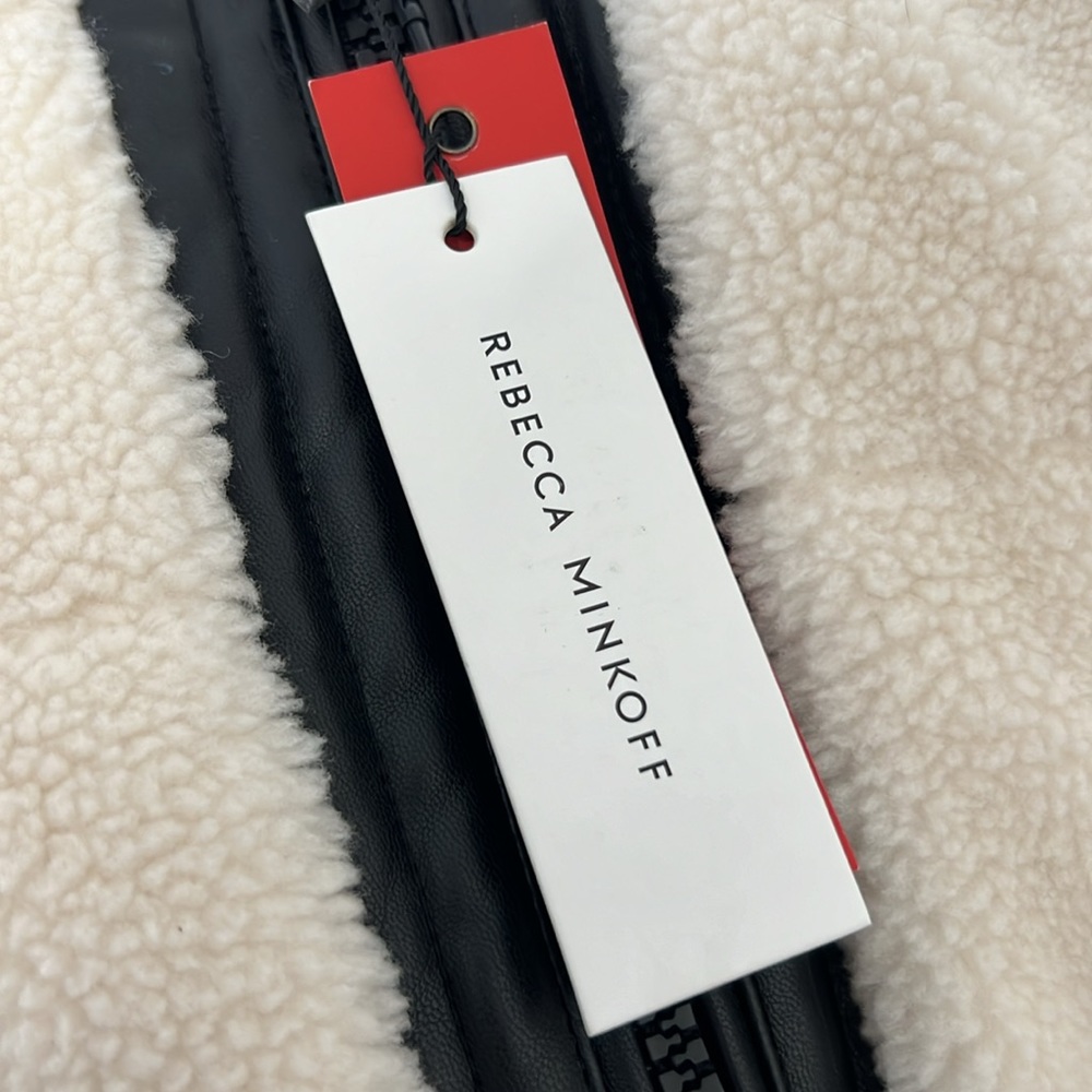 NWT Rebecca Minkoff Vegan Leather Reversible Vest Size M - Picture 6 of 8